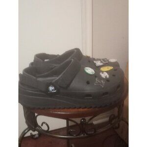 Crocs Classic Clog Black Men's Size 11 M11 Slip-On 9 “ Jibbitz